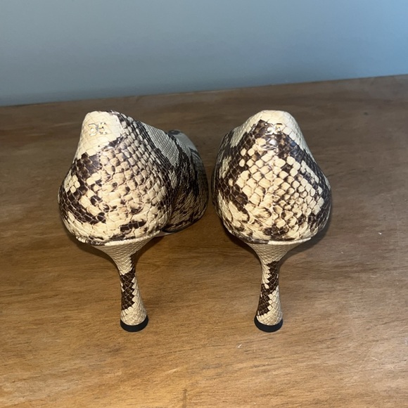 Sam Edelman Hilton Python Embossed Pumps Size 7 - Picture 3 of 7